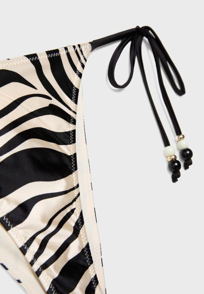 Satin Print Brazilian Bikini Bottoms Satin Print Brazilian Bikini Bottoms