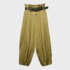 Satin Sarouel Trousers with Belt