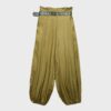 Satin Sarouel Trousers with Belt