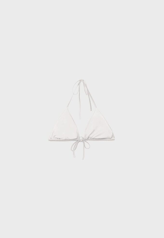 Satin Triangle Bikini Top Satin Triangle Bikini Top