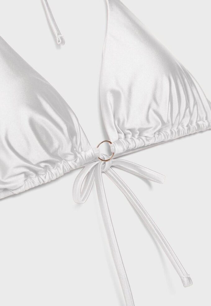 Satin Triangle Bikini Top Satin Triangle Bikini Top