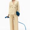 Satin Trousers with Chain Detail