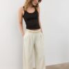 Satin Trousers with Chain Detail