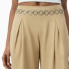 Satin Trousers with Chain Detail