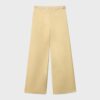 Satin Trousers with Chain Detail