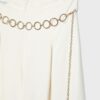 Satin Trousers with Chain Detail