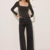 Seamless Square Neckline T-Shirt