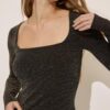 Seamless Square Neckline T-Shirt