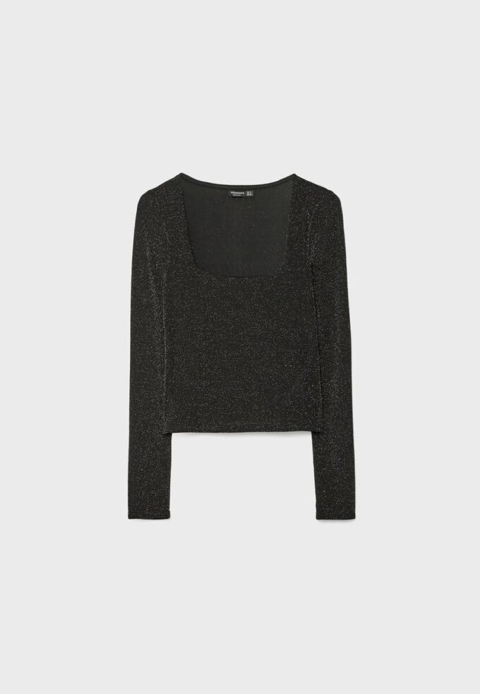 Seamless Square Neckline T-Shirt
