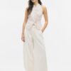 Semi-Crinkled Knot Qipao Halter Top