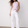 Semi-Crinkled Knot Qipao Halter Top