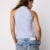 Semi-Crinkled Knot Qipao Halter Top Semi-Crinkled Knot Qipao Halter Top