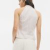 Semi-Crinkled Knot Qipao Halter Top