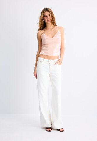 Sequin Halter Top