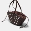 Sequinned Basket Shoulder Bag