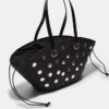 Sequinned Basket Shoulder Bag