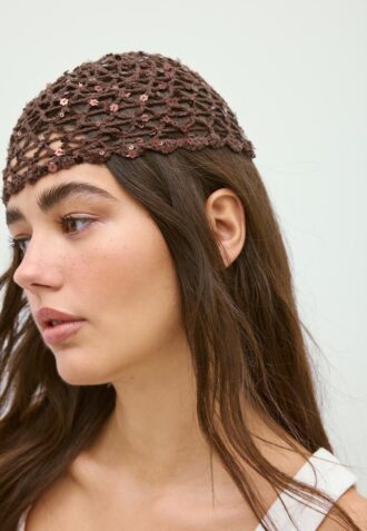 Sequinned Flower Cap