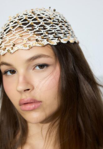 Sequinned Flower Cap