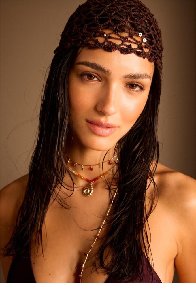 Sequinned Flower Cap