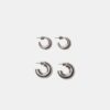 Set of 2 Chunky Waterproof Hoop Earrings