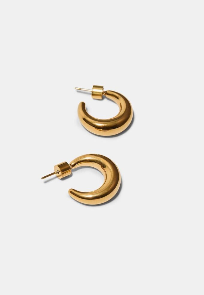 Set of 2 Chunky Waterproof Hoop Earrings