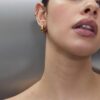 Set of 2 Chunky Waterproof Hoop Earrings