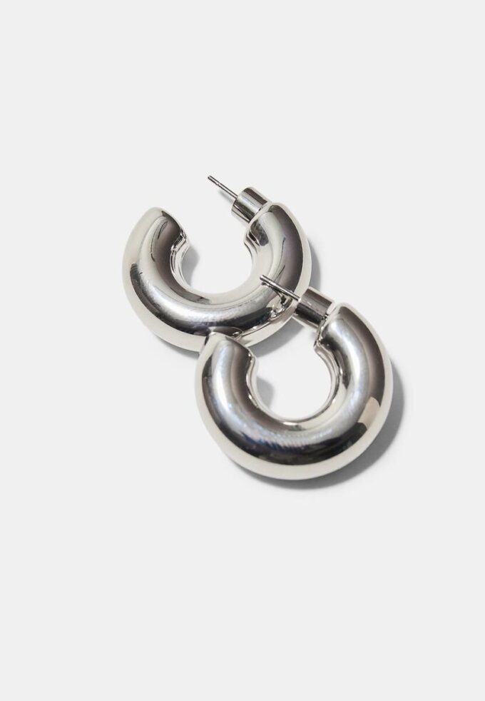Set of 2 Chunky Waterproof Hoop Earrings