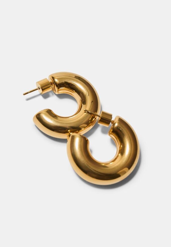 Set of 2 Chunky Waterproof Hoop Earrings