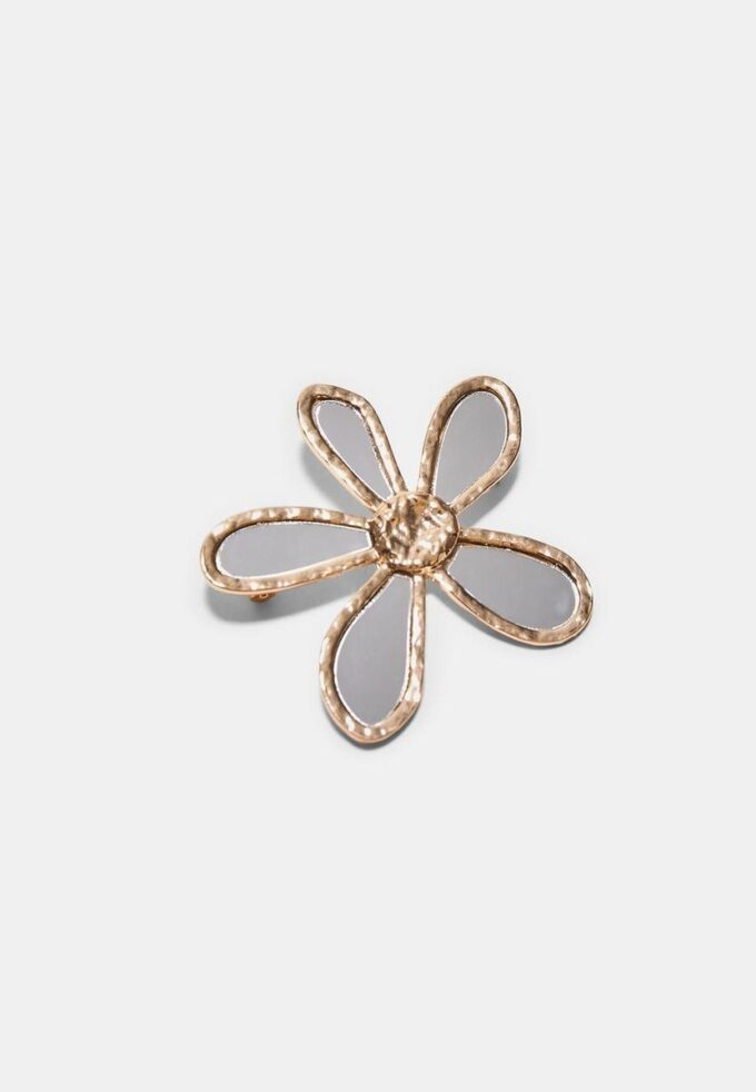 Set of 2 Crystal Effect Flower Pins