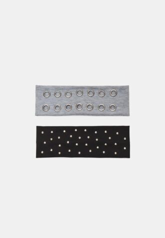 Set of 2 Fur Headbands with Studs