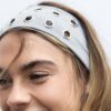 Set of 2 Fur Headbands with Studs