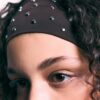 Set of 2 Fur Headbands with Studs