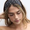 Set of 2 Fur Headbands with Studs