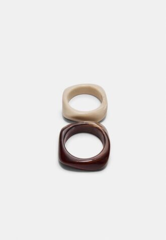 Set of 2 Rigid Bracelets
