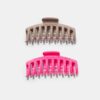 Set of 2 Soft Touch Maxi Hair Clips