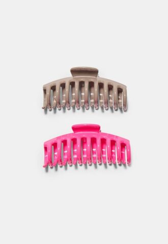 Set of 2 Soft Touch Maxi Hair Clips