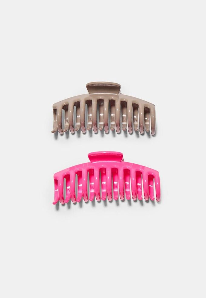 Set of 2 Soft Touch Maxi Hair Clips