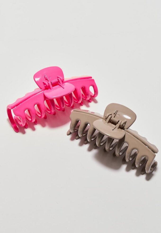 Set of 2 Soft Touch Maxi Hair Clips