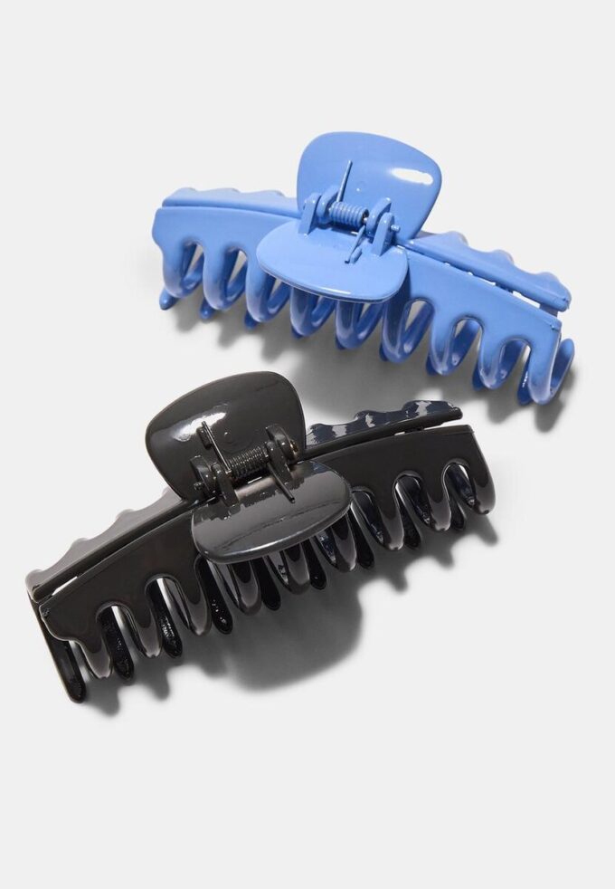 Set of 2 Soft Touch Maxi Hair Clips
