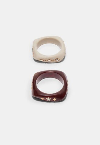 Set of 2 Star and Brilliant Bracelets