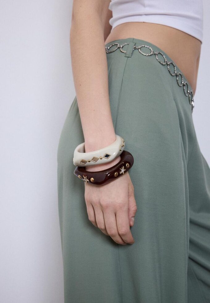 Set of 2 Star and Brilliant Bracelets