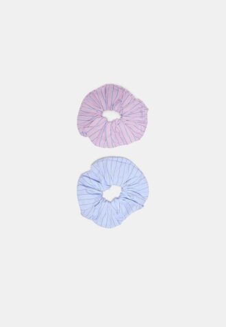 Set of 2 Striped Scrunchies