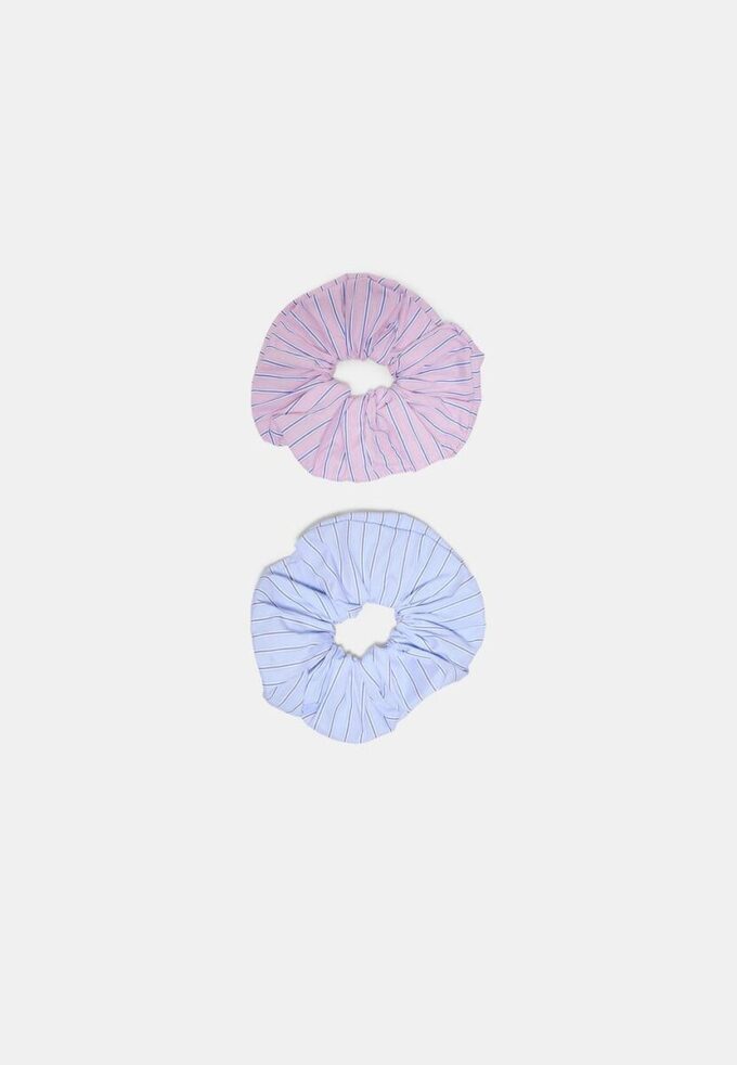 Set of 2 Striped Scrunchies
