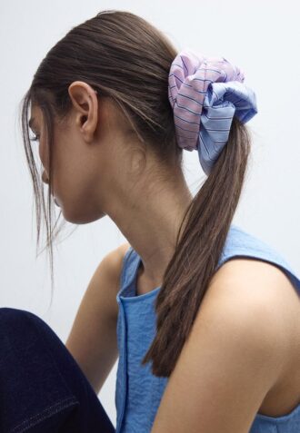 Set of 2 Striped Scrunchies