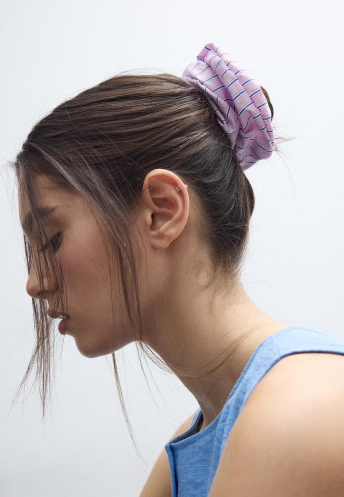 Set of 2 Striped Scrunchies