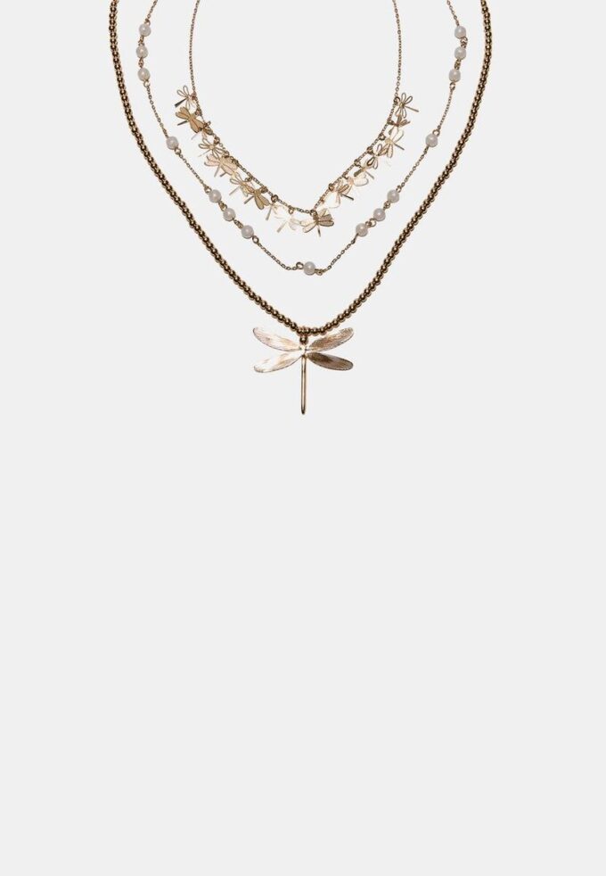 Set of 3 Dragonfly Necklaces