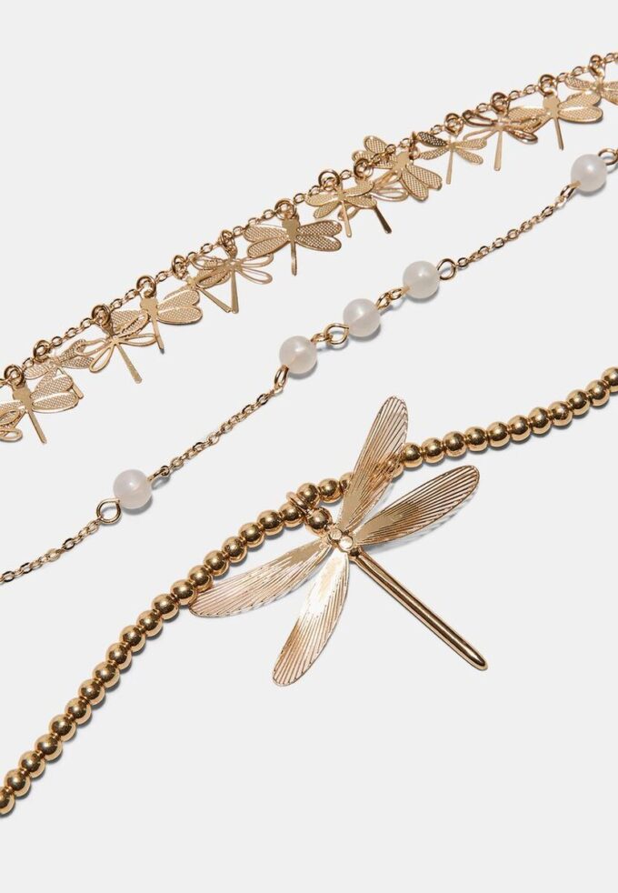Set of 3 Dragonfly Necklaces