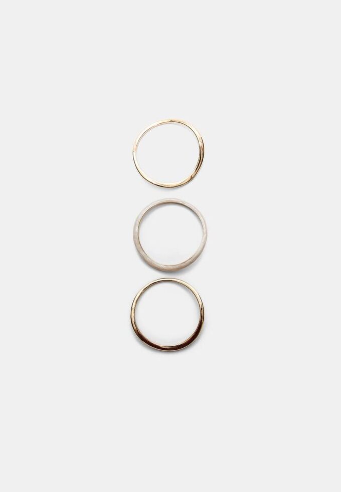 Set of 3 Enamelled Rigid Bangles