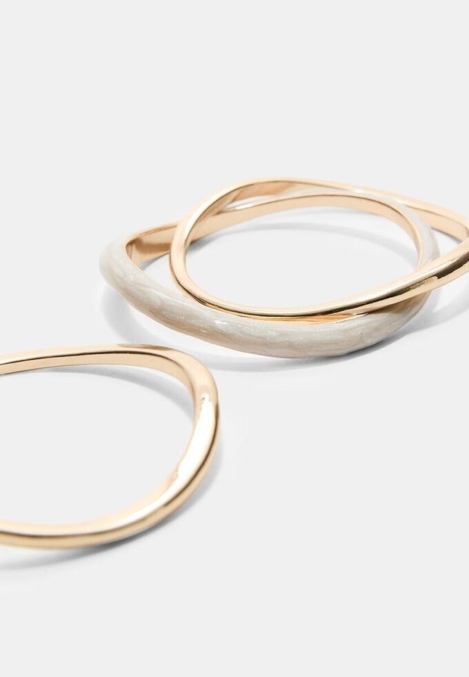 Set of 3 Enamelled Rigid Bangles