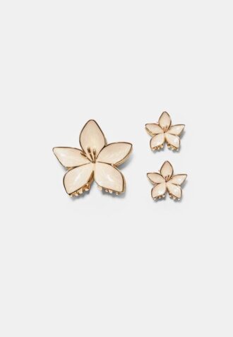 Set of 3 Flower Clips